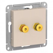 Аудиорозетка двойная SE AtlasDesign, бежевый