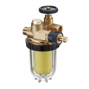 Фильтр топливный Oventrop Oilpur E A R - 3/8" (НР/ВР, с пластиковым патроном Siku 50-75 μm)