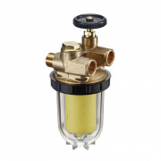 Фильтр топливный Oventrop Oilpur Z A - 3/8" (НР/ВР, с пластиковым патроном Siku 50-75 μm)