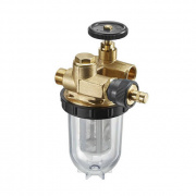 Фильтр топливный Oventrop Oilpur E A R - 3/8" (НР/ВР, с войлочным патроном 50-75 μm)