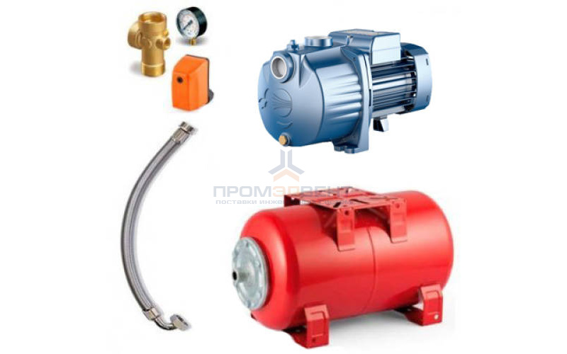 Насосная станция Pedrollo HYDROFRESH 2Cpm 80C-50 CL - 0,37 кВт (Qmax 70 л/мин, 1x230В, с/х)