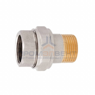 Сгон прямой ITAP 161 - 1"1/4 (ВР/НР, латунь никелированная, с уплотнительным кольком)