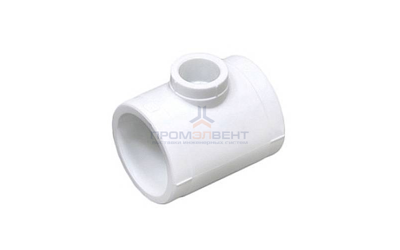 Тройник переходной Fusitek - 110 x 50 x 110 (для полипропиленовых труб под пайку, цвет белый)