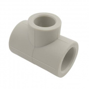 Тройник переходной FV-Plast - 25 × 20 × 25 (для полипропиленовых труб под пайку, цвет серый)