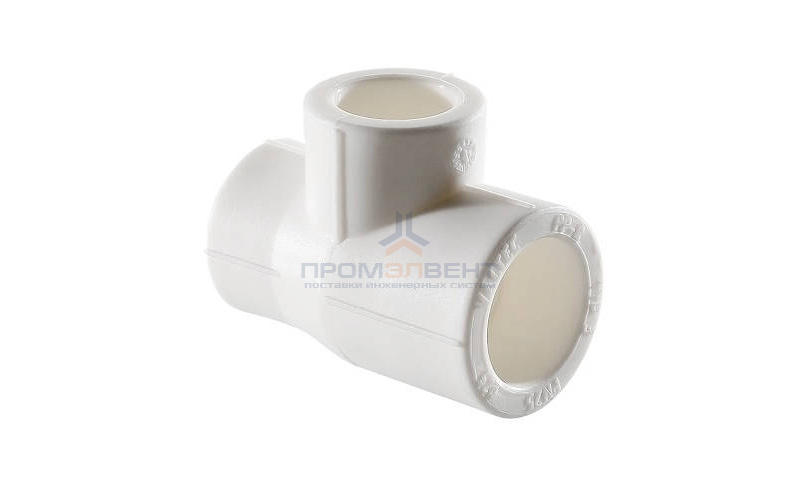 Тройник переходной VALTEC VTp.735 - 32 x 25 x 20 (для полипропиленовых труб под пайку, цвет белый)