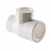 Тройник переходной VALTEC VTp.735 - 63 x 25 x 63 (для полипропиленовых труб под пайку, цвет белый)