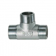 Тройник с наружной резьбой FAR 5515 - 1" (резьбовой, цвет хром)