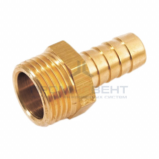 Штуцер комбинированный с наружной резьбой STOUT - 3" x 80 мм (латунь без покрытия)