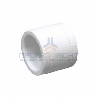 Муфта Fusitek - 63 (для полипропиленовых труб под пайку, цвет белый)