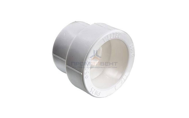 Муфта редукционная VALTEC VTp.705 - 40 x 20 (для полипропиленовых труб под пайку, цвет белый)