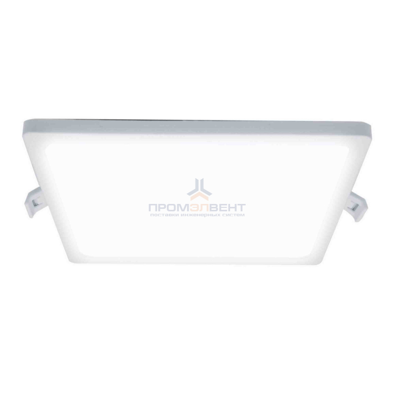 06-59 Светодиодная панель встраиваемая квадр. 220В, 15Вт, CRI:80Ra, 1200Лм, 145*129 мм, алюминиевый корпус, встроенный изолированный драйвер, 6500K