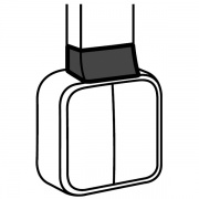 Адаптер QUTEO для кабель-канала 20x12мм Legrand METRA