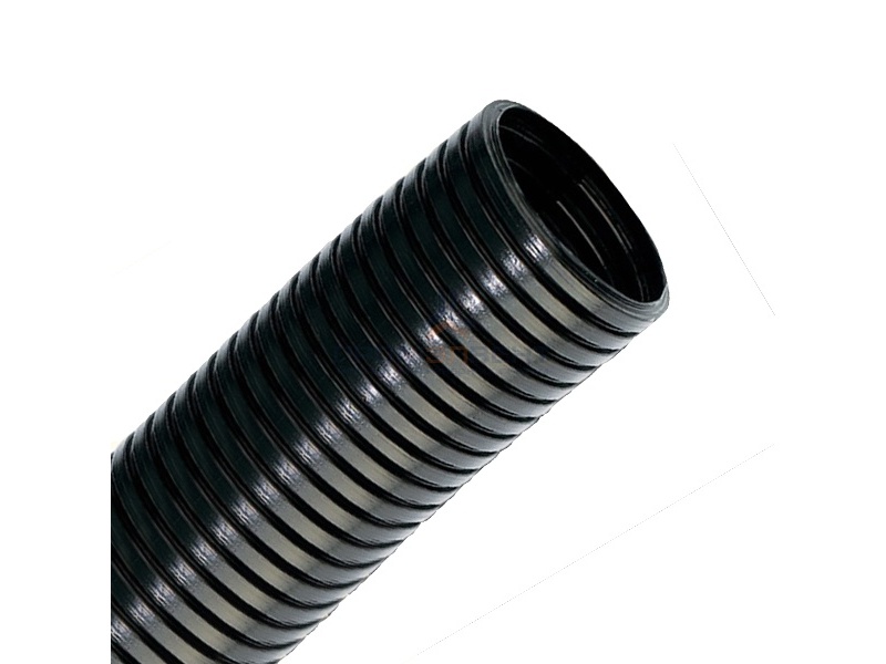 Труба гофрированная DKC DN29мм, ПВ-2, Dвн 28,3 мм, Dнар 34,5 мм, полиамид 6, цвет чёрный [бухта 25м]
