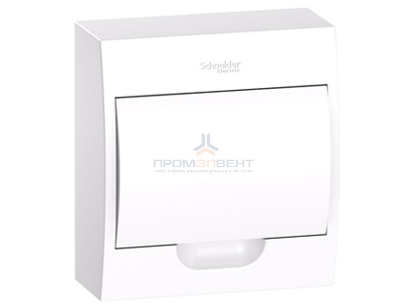 Бокс навесной Schneider Electric Easy9 на 8 модулей с белой дверью с клемниками N+PE