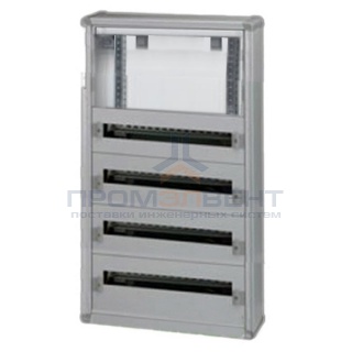 Шкаф пластиковый Legrand XL3 160 накладной на 96 (4х24)модулей + место под счетчик с шиной без двери