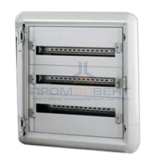 Шкаф металлический Legrand XL3 160 в нишу на 72 (3х24) модуля с шиной без двери