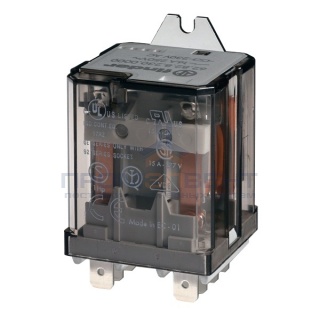Силовое реле Finder 2 контакта, 16A - AC (50/60Гц) - 230В - AgCdO Faston 250 (6.3x0.8мм)